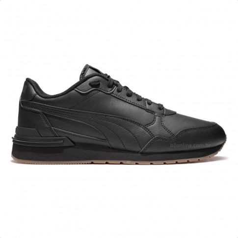 Tênis Puma  St Runner V4 L Masculino Preto / Preto