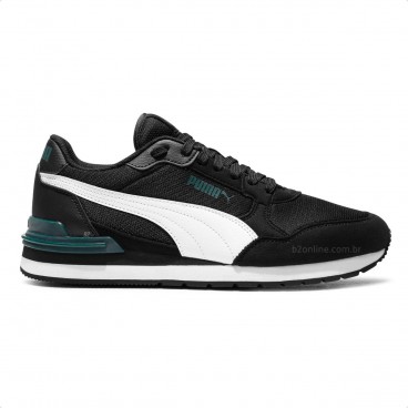 Tênis Puma  St Runner V4 L Masculino Preto / Verde