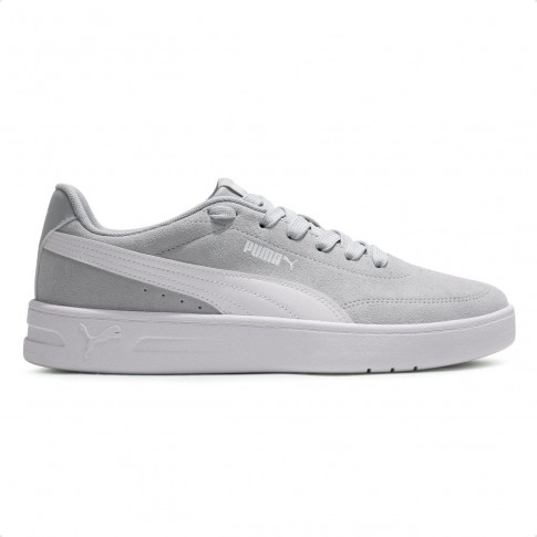 Tênis Puma Court Classic Clean Bdp SD Masculino Cinza / Branco