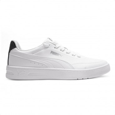 Tênis Puma Court Classic Clean Masculino Branco