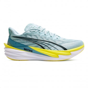 Tênis Puma Deviate Nitro 4 Masculino Azul / Amarelo