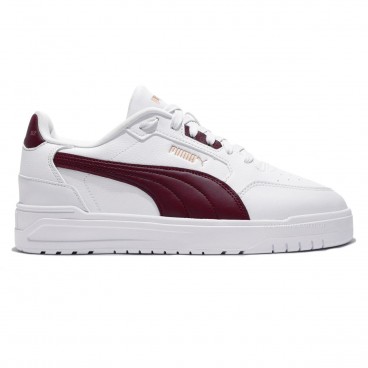 Tênis Puma Shuffle Downtown Masculino Branco / Bordô