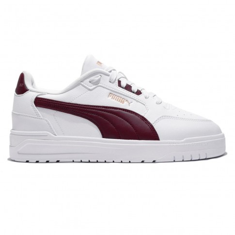 Tênis Puma Shuffle Downtown Masculino Branco / Bordô