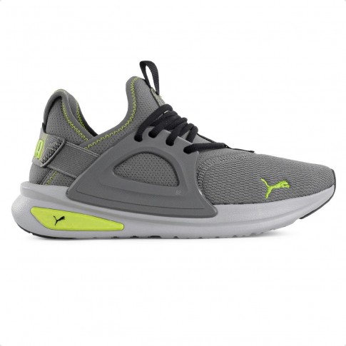 Tênis Puma Softride Enzo Evo Retrofutur  Masculino Cinza / Verde