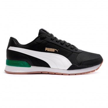 Tênis Puma ST Runner V2 Masculino Preto / Verde