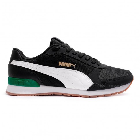 Tênis Puma ST Runner V2 Masculino Preto / Verde