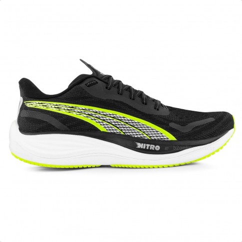 Tênis Puma Velocity Nitro 3 Masculino Preto / Verde