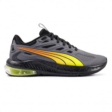 Tênis Puma X-Cell Lightspeed Masculino Cinza / Amarelo