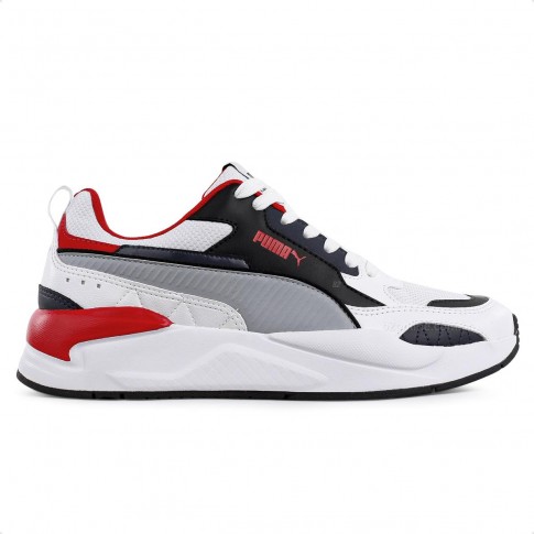 Tênis Puma X-ray 2 Game Square Bdp Masculino Branco / Vermelho