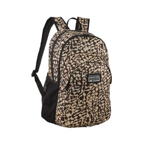 Mochila Puma Academy Backpack Unissex Preto / Bege