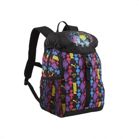 Mochila Puma Trolls Juvenil Preto / Amarelo