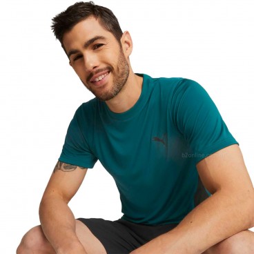 Camiseta Puma All Day Tee Masculina Verde / Preto