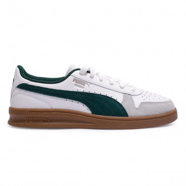 Tênis Puma Indoor Unissex Branco / Verde