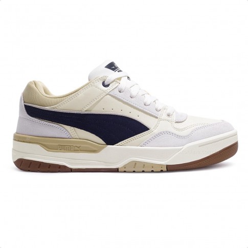 Tênis Puma Rebound Retro Bege / Branco