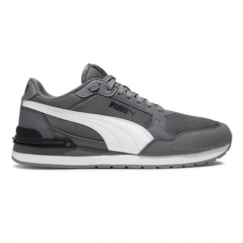 Tênis Puma St Runner V4 Unissex Cinza / Branco