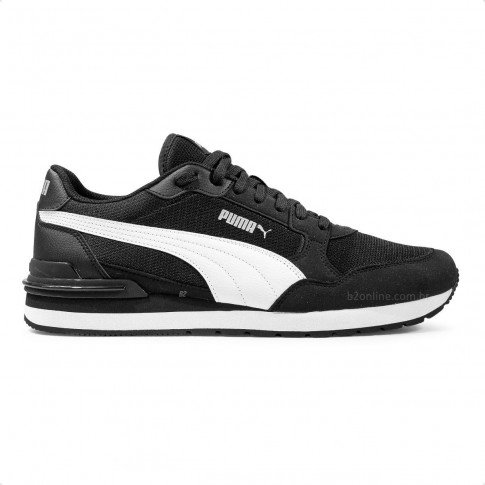 Tênis Puma St Runner V4 Unissex Preto / Branco