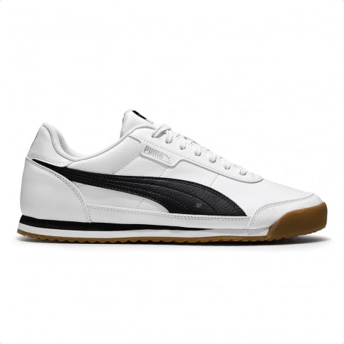 Tênis Puma Turino II Unissex Branco / Preto