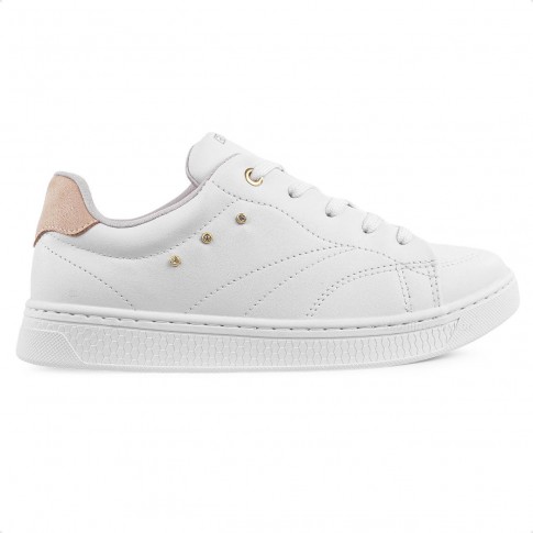 Tenis Ramarim Casual Feminina Branco / Bege