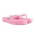 Chinelo Ramarim Plataforma Feminino Rosa Claro