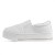 Tenis Ramarim Slip On Plataforma Feminino Branco / Dourado