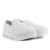 Tenis Ramarim Slip On Plataforma Feminino Branco / Dourado