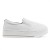 Tenis Ramarim Slip On Plataforma Feminino Branco / Dourado