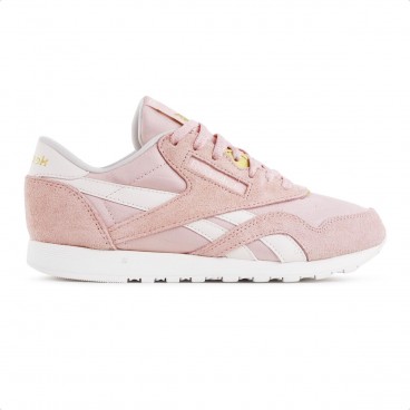 Tênis Reebok Cl Nylon Feminino Rosa / Dourado