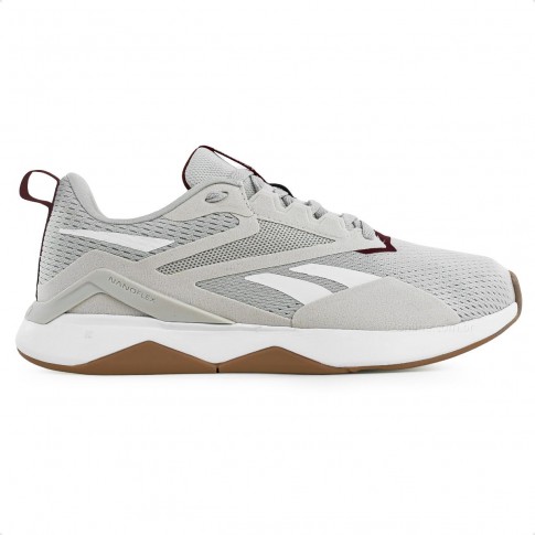 Tênis Reebok Nanoflex TR V2 Masculino Cinza / Bordô