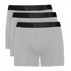 Kit 3 Cuecas Básicas Reserva Boxer Monocromático Cinza / Preto