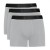 Kit 3 Cuecas Básicas Reserva Boxer Monocromático Cinza / Preto