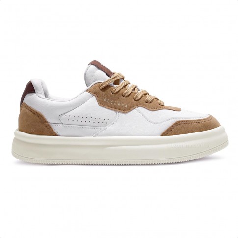 Tênis Reserva Troy Masculino Branco / Marrom