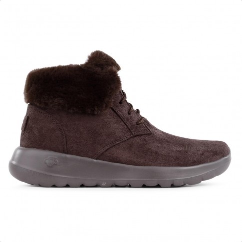 Bota Skechers On The Go Joy Too Good Feminina Marrom