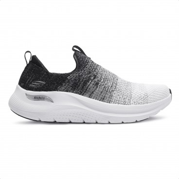 Tênis Skechers Arch Fit 2.0 Feminino Branco / Preto