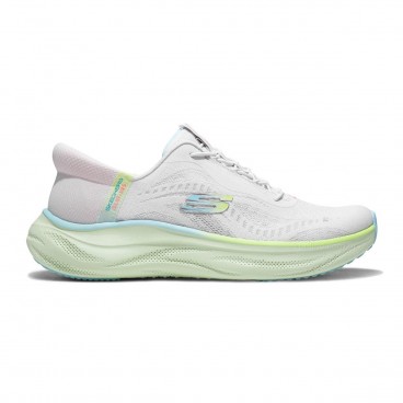 Tênis Skechers Cloud Perfectly Plush Feminino Branco / Verde