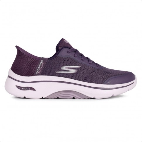 Tênis Skechers Go Walk Arch Fit 2.0 Valenc Feminino Roxo / Lilás