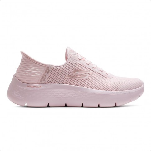 Tênis Skechers Go Walk Flex Grand Entry Slip-in Feminino Rosa / Rosa