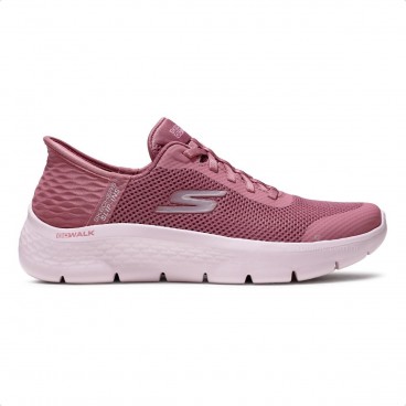 Tênis Skechers Go Walk Flex Grand Entry Slip-in Feminino Rosa / Rosa Claro