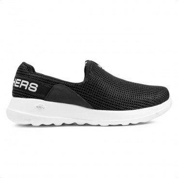 Tênis Skechers Go Walk Joy Slip-On Feminino Preto / Branco