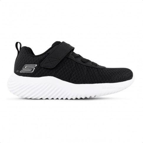 Tênis Skechers Bounder Baronik Infantil Preto / Branco