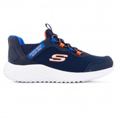 Tênis Skechers Bounder Brisk Burst Infantil Marinho / Laranja