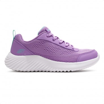 Tênis Skechers Bounder Ez Breeze Juvenil Lilás / Branco