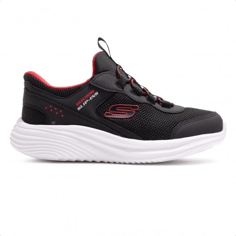 Tênis Skechers Bounder Pro Infantil Preto / Branco