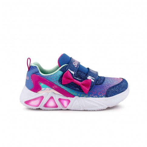 Tênis Skechers Infantil Tri Brights Lil Gleam Lilás / Rosa