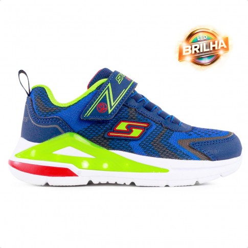 Tênis Skechers Tri Namics Infantil Marinho / Verde