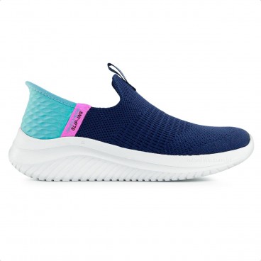 Tênis Skechers Ultra Flex 3.0 Fresh Time Marinho / Azul Claro