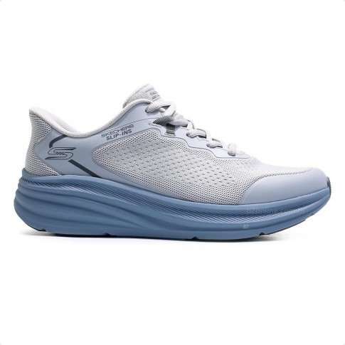 Tênis Skechers Bobs Skillz Masculino Cinza / Azul