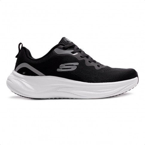 Tênis Skechers Cloud Masculino Preto / Branco