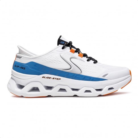 Tênis Skechers Glide Step Atlus Masculino Branco / Azul
