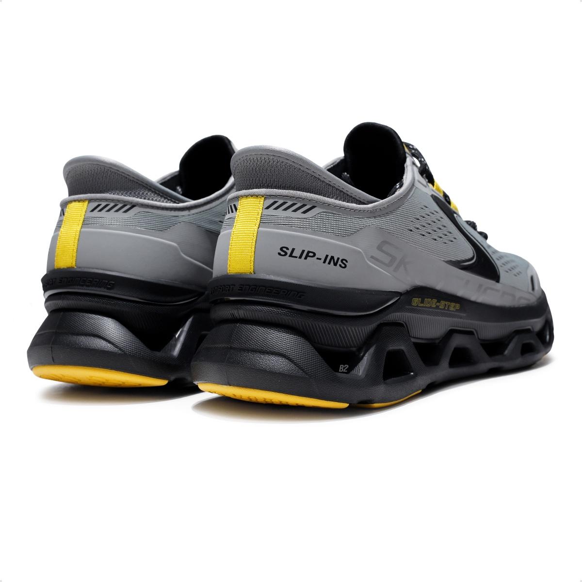 Tênis Skechers Glide Step Atlus Masculino Cinza / Preto