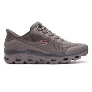 Tênis Skechers Glide Step Sole Glover Peak Masculino Marrom / Cinza